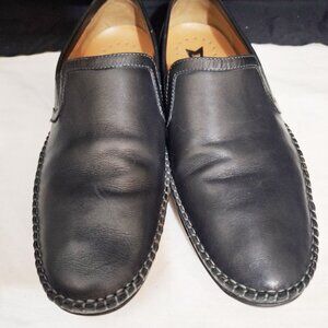 Men’s Mephisto Cool Air Black Slip-ons  Sz 10 Drivers Loafers Moc Toe